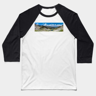 Panorama of lake Calcescu valley Baseball T-Shirt